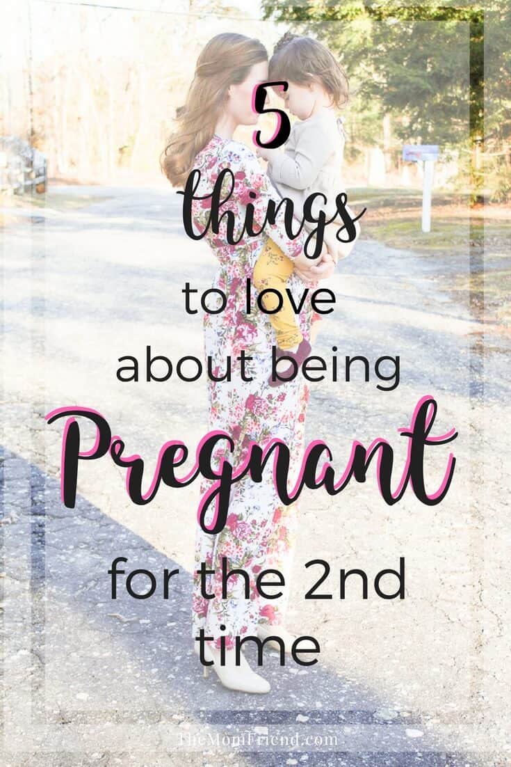A second pregnancy is a whole different ballgame! Here are 5 things to love about it, including cute maternity clothes like this floral maternity maxi dress!