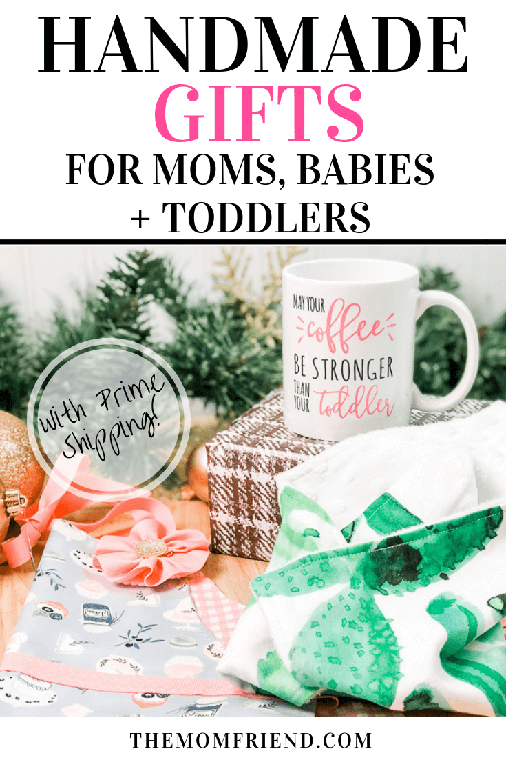 handmade gift ideas (1) The best handmade gift ideas for babies, toddler, mom and mom friends, without having to do any DIY! #giftideas #babygift #christmasgift #handmade #uniquegifts #personalized #AmazonHandmade #IC #ad